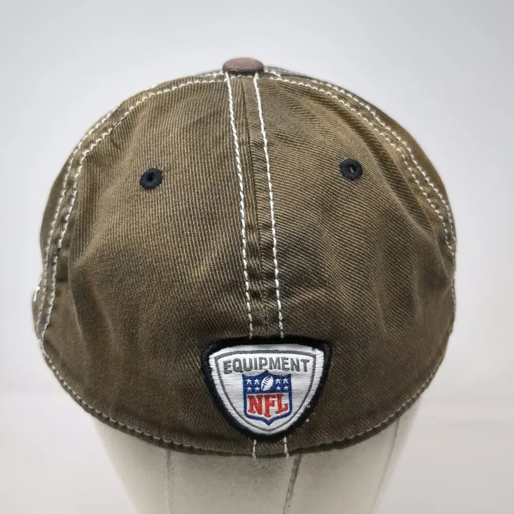 Baltimore Ravens NFL Reebok Cap Brown Purple XL Equipment Patch Logo Flex Hat